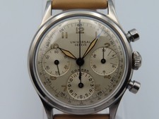 Universal Geneve Compax 22278 Manual 3 Register Chronograph Vintage Wristwatch