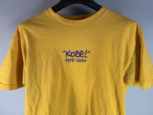 Kobe Bryant T-Shirt Gelbgold 8 RAR Große L, Blau Die tolle Marke - Bild 3 von 10