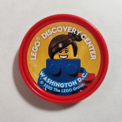 Legoland Pop Badge Lego Discovery Center Washington D.C. Blue Brick Girl 2022
