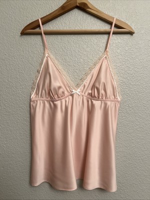 Flora Top Cami Sleeveless Quiet Luxury Minimalist Silky Layer Y2k 90s Chemise L