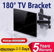 TV Wall Mount Bracket Swivel Tilt Rotation Full Motion Black 15"- 32" Grade A