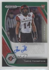 2021 Panini Prizm Draft Picks Green Tariq Thompson #DPA-TTH Auto 6ks