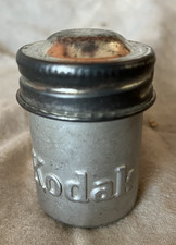 Vintage Kodak Metal Film Canister Container 35mm Screw Top Aluminum Storage Case