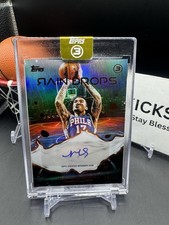 Topps 3 NBA Rain Drops Signatures Bronze Jalen Hood-Schifino 76ers 2025-26 /25