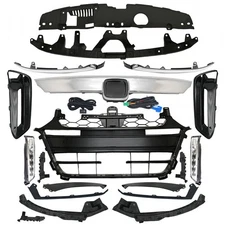 18PCS Grille Molding Fog Light Bumper Brackets For Honda Accord Sport 2018-2020