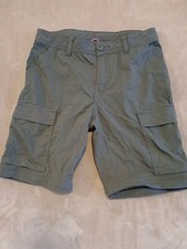 REI Co-op youth Size M 10-12 Green Khaki Cargo Shorts EUC
