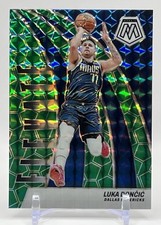 Luka Doncic 2023-24 Panini Mosaic #2 Elevate Green Prizm