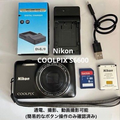 Nikon COOLPIX S6600 Compact Digital Camera Junk Condition From Japan