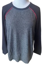 Sundry Heather Gray Black Red Knit Pullover Women's Size 1 Good Pre-Owned Cond