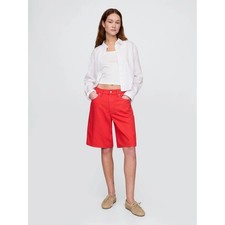 GAP 11" Mid Rise UltraSoft Longline Denim Shorts