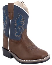Old West Toddler Boys' Western Boot - Broad Square Toe - VB1094
