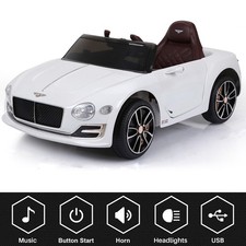 Bentley Style Kids Ride on Car 12V Electric Child Toy Car Remote Control LED MP3