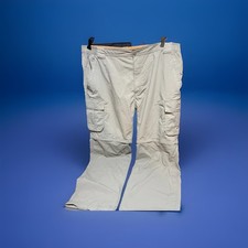 Field  Stream Men  s Outdoor Cargo Pants Khaki Zip Off Legs Sz XXL 0321