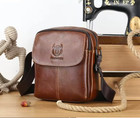 Sac messager homme en cuir véritable – style business polyvalent marron