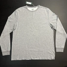 Alpine Design Peak Long Sleeve Duofold Crew Shirt Heather Gray Mens Size XL NWT