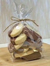 Handcrafted Chocolate Dipped Shortbread Cookies Gift-Ready Pack