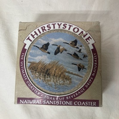Thirstystone Natursandstein Untersetzer 4er Set Verpackt Ente Stockente