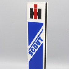International Scout Dealership Sign - 16th Scale - Blue Banner