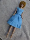 VINTAGE MATTEL BARBIE PAT.PENDING PLATINUM BUBBLE CUT WITH DRESS & SHOES
