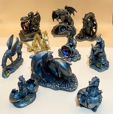 Myth & Magic Bundle 10 Dragon Pewter Figures Tudor Mint Wizard Fantasy Joblot