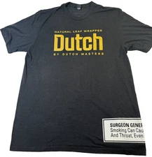 District Made DUTCH BROS Natural Leaf Wrapper Smoking Fan Black XL exc condition