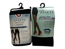 2 Pairs SPANX Love Your Assets Red Hot Label Shaping Tights size chart 4D Black
