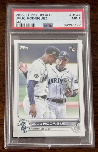 2022 Topps Update JULIO RODRIGUEZ Image Variation SSP Rookie #US44 PSA 9