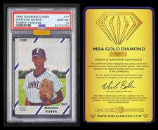 Mariano Rivera 1990 Diamond Cards Rookie #17 PSA 10 MBA Gold Diamond