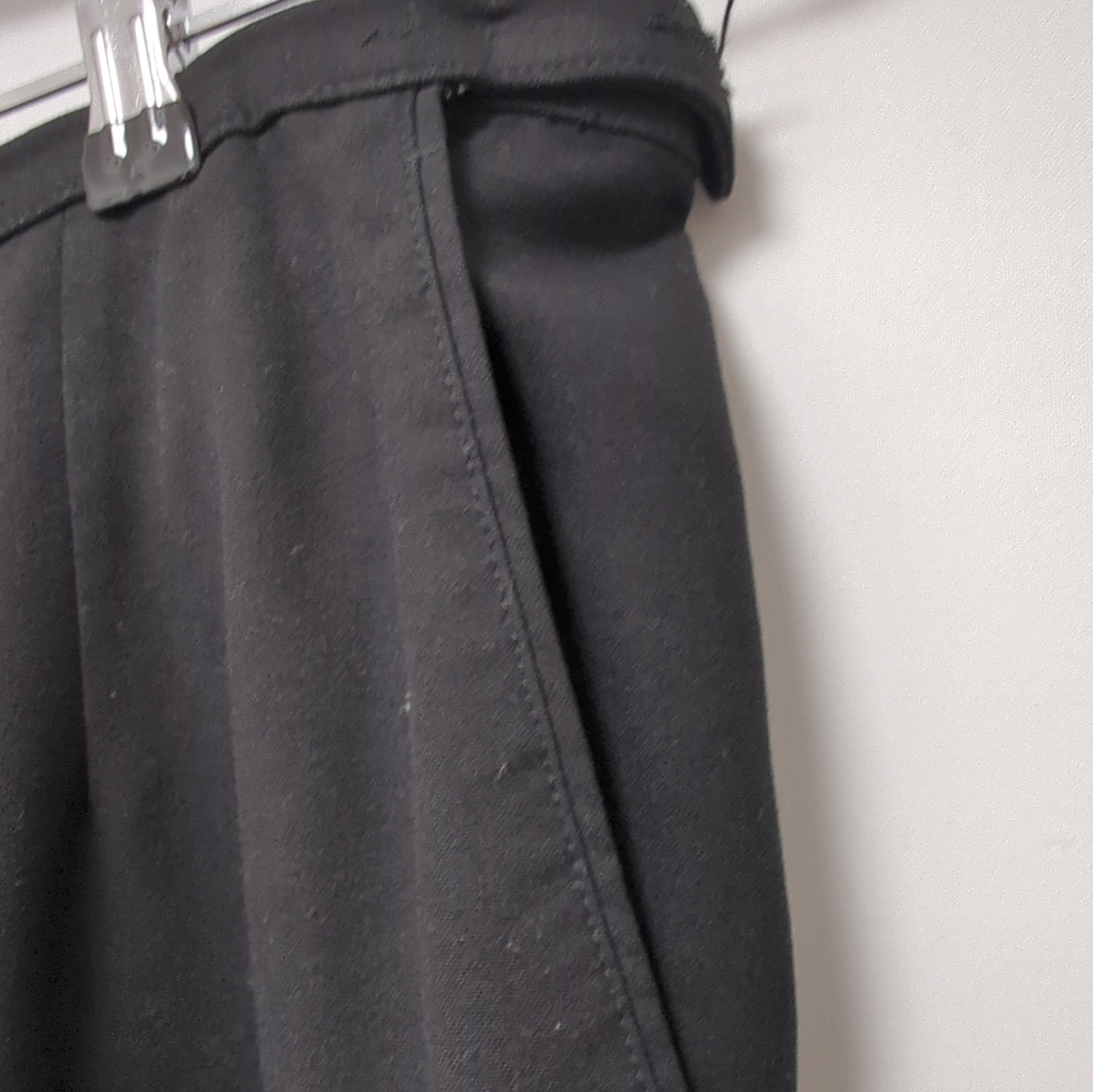 Marks & Spencer St Michael Black Stretch Straight Leg Trousers UK 14 image 3