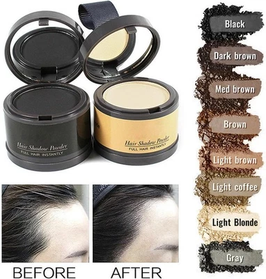FASHION BASE Hairline Powder - Hair Root Dye - Root Touch up Powder - Enhance Hairline Powder