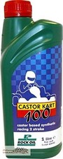 2x go kart castor oil rock oil castor 100 1 litre bottles / total 2 litres