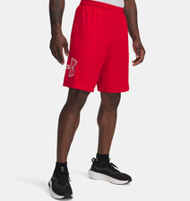Under Armour UA Tech  Graphic Men's 10" Shorts - Red  White - Sz XXL - NWT