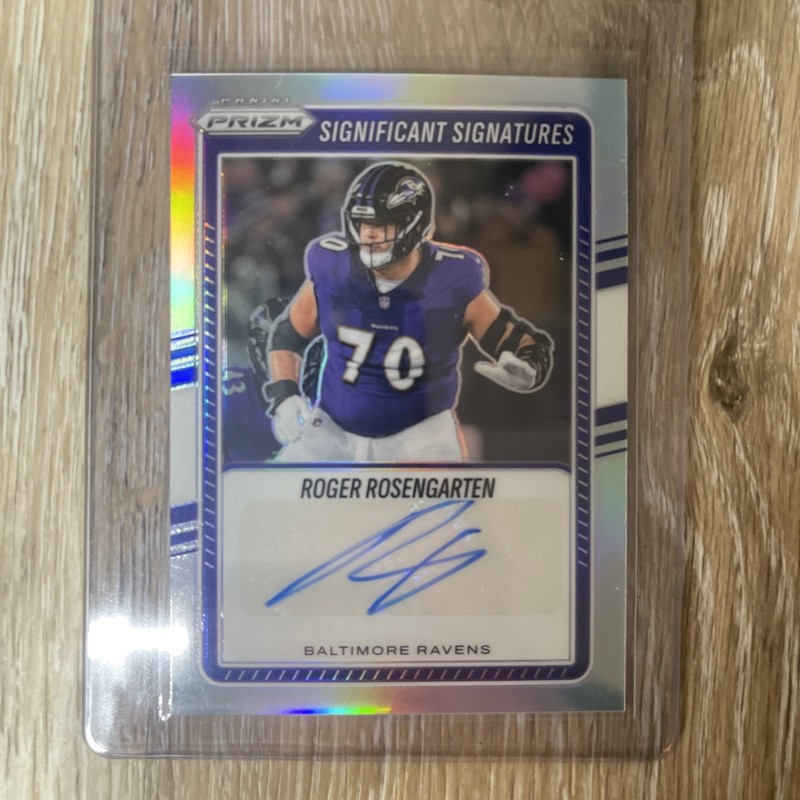 2025-26 Panini Prizm Roger Rosengarten Significant Signatures Ravens #SSI-RRN