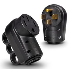 NEMA 14-50P/50R 125/250VV 50A RV Power Cord Male/Female Replacement Socket Plug
