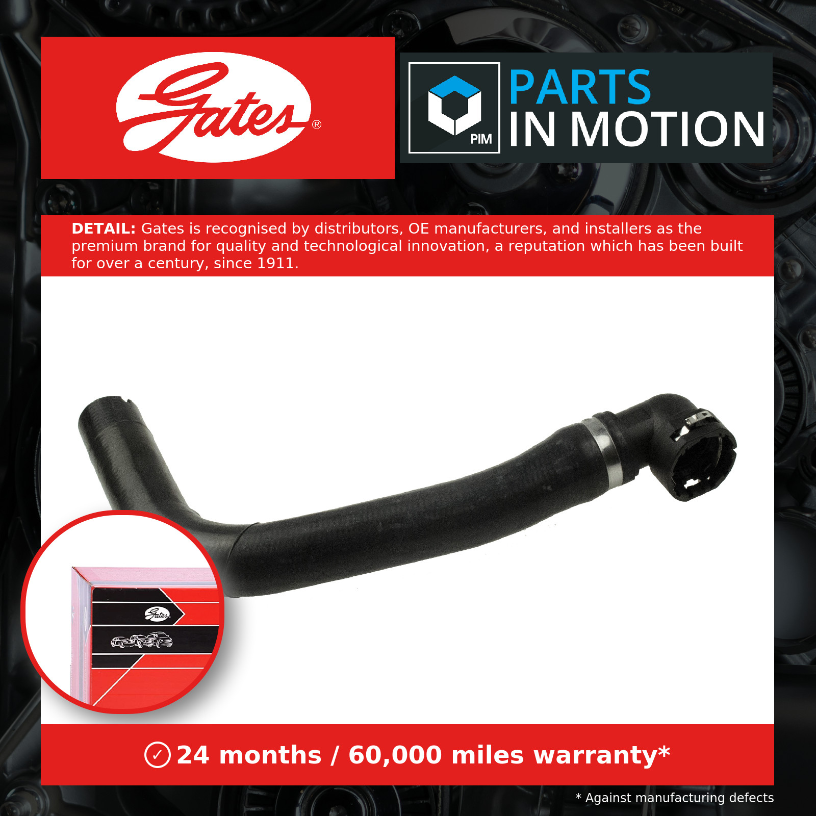 Radiator Hose Upper 05-3064 Gates Coolant 46779529 46826547 51716739 3945 New