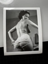 Vintage 1950's Girlie PIN UP Photo Risque B&W Original Nude #287