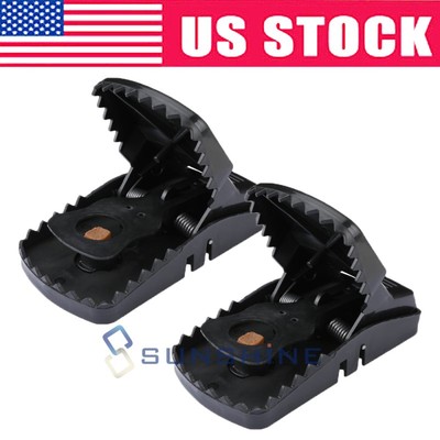 (2-PACK)Premium Reusable Mouse Traps/Rat Rodent Snap Mice Squirrel Killer Trap
