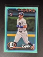 2024 Topps Update Aqua #US233 Wenceel Perez Detroit Tigers Rookie RC