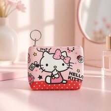Hello Kitty mit rosa Schleife rosa Schlüsselanhänger Geldbörse Neu mit Etikett