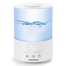 Humidificateur Aigostar 2,5 L silencieux avec diffuseur d’huiles essentielles