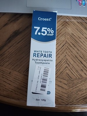 Croent 7.5% Hydroxyapatite Toothpaste Remove Yellow Tooth Stains Sensitive Teeth