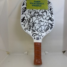 Sakar Adults 13MM Pickleball Paddle Black Floral/Polka Dots Double Sided