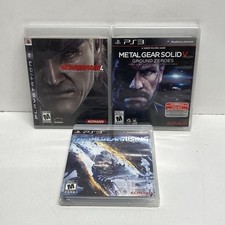 Metal Gear Solid 4 V Ground Zeroes Rising 3 PS3 Game Lot CIB Complete