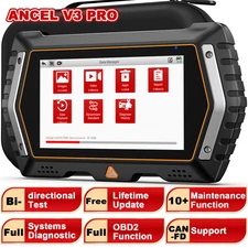 ANCEL V3 PRO Car Full System OBD2 Scanner Bidirectional Scan Tool CAN-FD ABS SRS