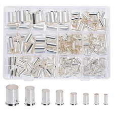 300Pcs 12 10 8 6 4 2 1/0 2/0 Wire Ferrule Tinned Copper Crimp Connector Electric