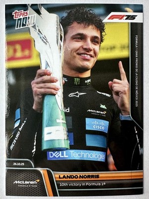 Topps Now F1 2025 Lando Norris - 10th Victory in F1 #72