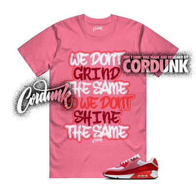 Air Max 90 Peony Light Crimson Team White Valentines Day 2026 T Shirt Match DIFF