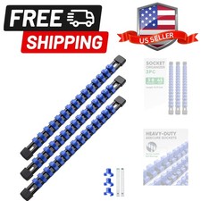 3pc Abs Socket Organizer Socket Rails Fit 38 Inch Drive Heavy Duty Socket ... 3pc Abs Socket Organizer Socket Rails Fit 38 Inch Drive Heavy Duty Socket ...