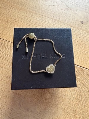 MICHAEL KORS Schmuck Heritage Gelbgold Herz Schieber Armband Kristalle J5389710
