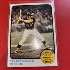 1973 Topps Baseball World Series Game 4 Card #206